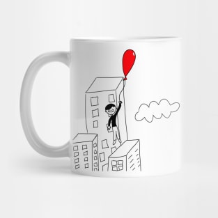 Balloon Boy in the Clouds Mug